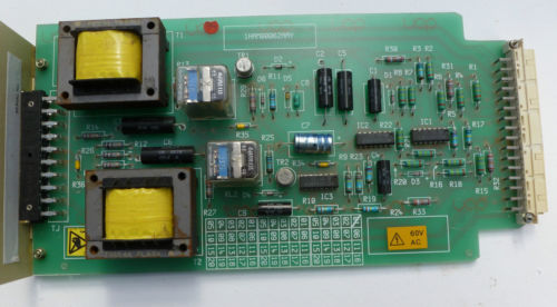 MCE rack — external view showing 60V AC warning label and perforated top cover