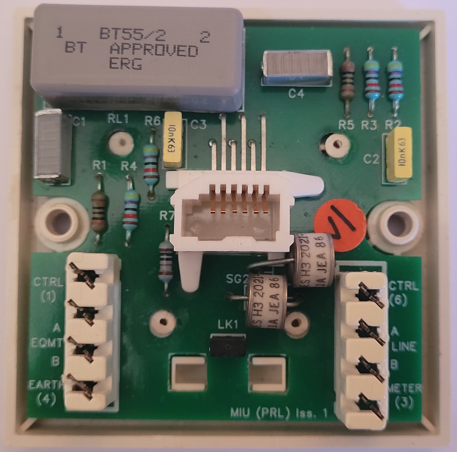 MIU PCB — component side